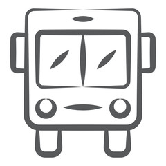 
School bus owned, leased, contracted to, or operated by a school, editable vector 
