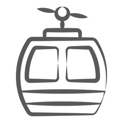 Naklejka premium Ski lift vector showing the concept of adventure 