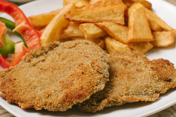 Milanesa con papas