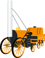 orange locomotive