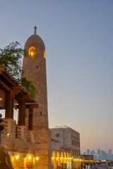 Fototapeta premium Small minaret at dusk 