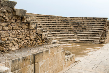 Pafos Odeon, Cyprus,Roman theatre at archeology site of Paphos