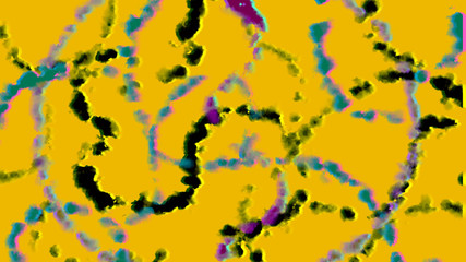黄色のグロテスクな細胞の背景