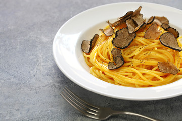  fresh black truffle carbonara spaghetti 