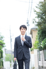 街中のビジネスマン