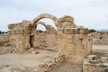 Pafos, Cyprus,Roman archeological site of paphos