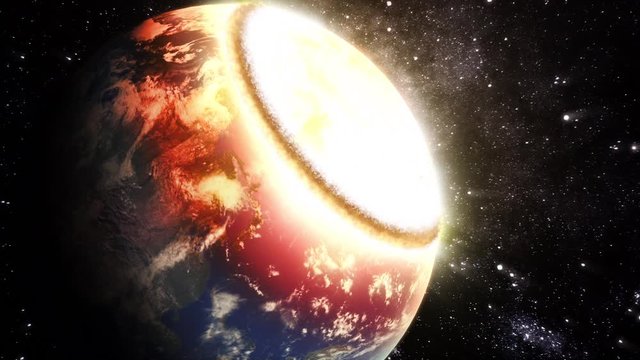 Asteroid Collision destroying planet Earth