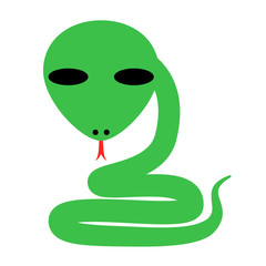 Icon-style Straight face animal Snake