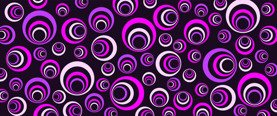 Memphis style design Retro shaped background pop art  60's 70's 80's Texture of fabric. Vector groovy seamless Line pattern sign. Vintage stylish, circles, Polka Dots. Seventies Sixties, hippie. 