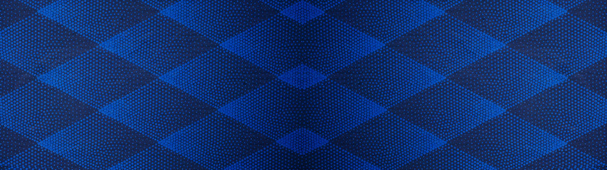 Seamless abstract grunge dark phantom blue indigo overlapping dotted points rhombus diamond lozenge...