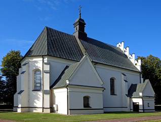 a Roman Catholic church dedicated to Saint Anne built in the 16th century in a rich town in Masovia, Poland
