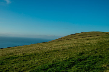 Fototapeta na wymiar Jurassic coast views, near Durdle Door, Dorset. December 2016