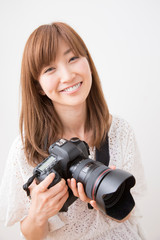 女性カメラマン