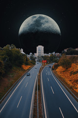 Road to the moon in Istanbul