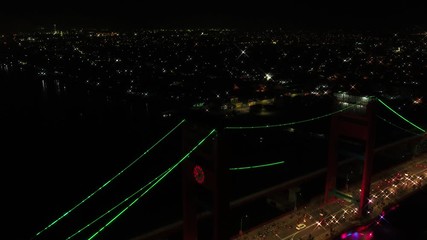 Ampera Bridge, Vertical-lift bridge in Palembang, South Sumatra, Indonesia | formerly Bung Karno Bridge between its opening and the 1966 De-Sukarnoization campaign