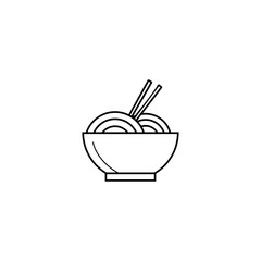 noodle icon, food icon design vector 