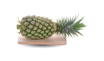 ..Pineapple on white background.