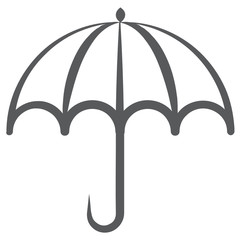 
Umbrella icon, a sunshade or rain protection gadget 
