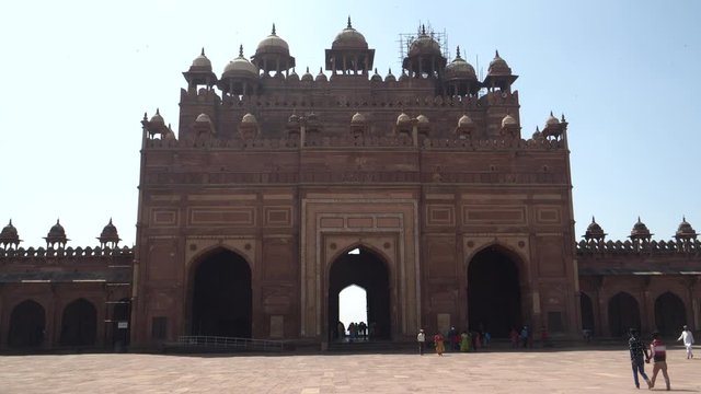 historic buland darwaza gate at fatehpur sikri near agra, india