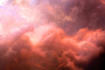 Fototapeta premium Photo of a beautiful cloud at sunset
