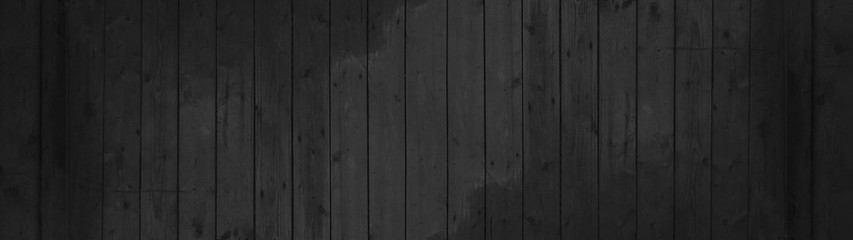 old black anthracite grey rustic dark wooden texture - wood background panorama long banner	
