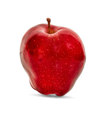 Red apple isolated on white background