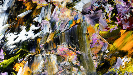 Colorful abstract background wallpaper. Modern motif visual art. Mixtures of oil paint. Trendy hand...