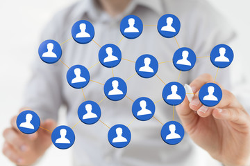 internet net and data digital concept teamwork.