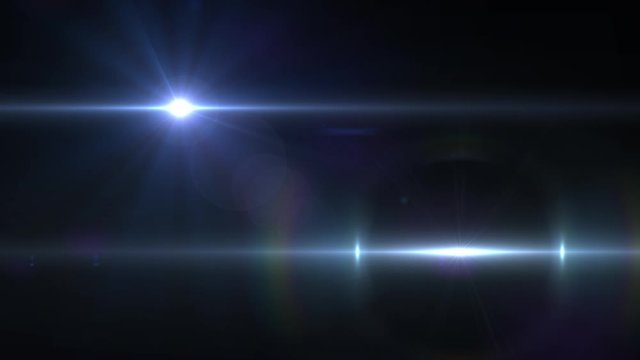 Selected Flares Pack of Five with glowing spots of light and lens flare