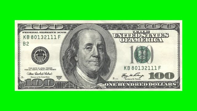 moving hundred dollar bill