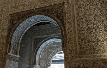 Portes dans l'Alhambre de Grenade, Espagne