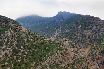View of the mountains landscape near Chefchaouen, Northern Morocco.