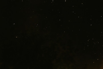 Beautiful starry night sky, many stars and constellations