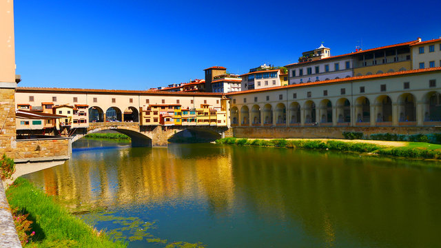 Florenz, Italien: Ponte Vecchio und die Uffizien
