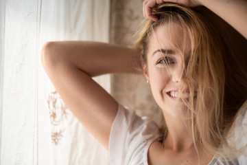 Teen model posing for an indoor shot