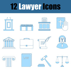 Lawyer Icon Set