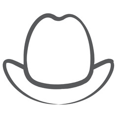 
A line vector design of top hat
