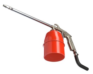 Fototapeta premium 3D render of air spray gun isolated on white