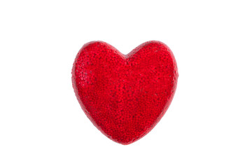 Red heart close up