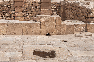 Shivta - a national park in  southern Israel, includes the ruins of an ancient Nabatean city in the northern Negev.