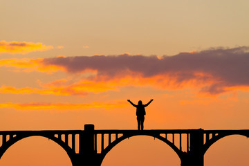 Silhouette of a woman