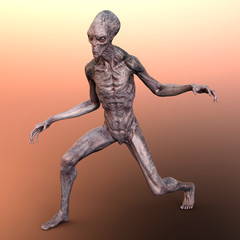 3D Rendering Fantasy Alien