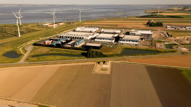 Google Data Center on the Eemshaven in Groningen,  the Netherlands - Holland