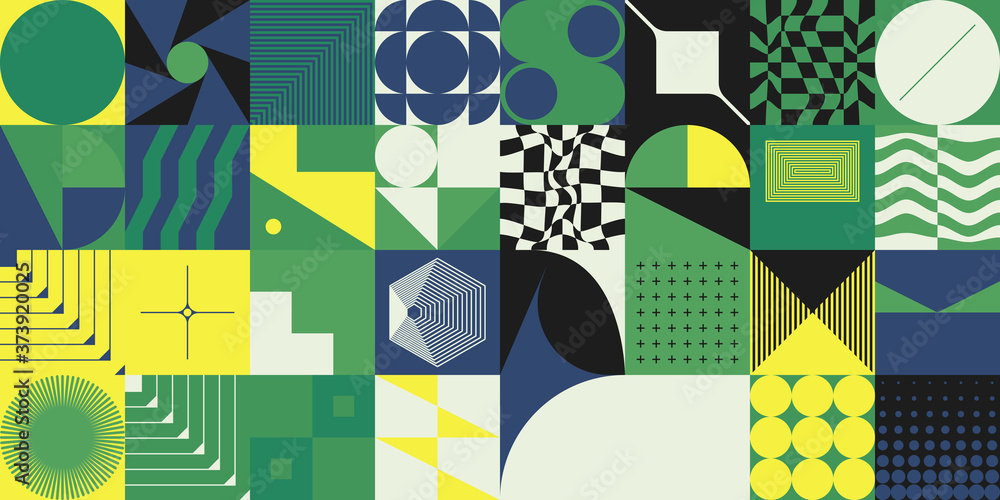 Poster techno abstract vector pattern design