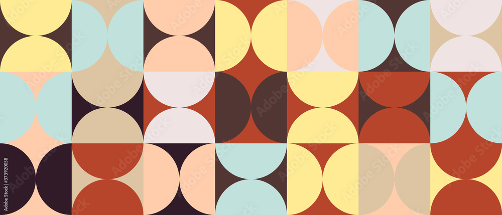 Poster mosaic abstract vector pattern design