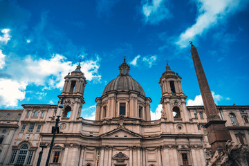 Traditional Cathedral building in Rome, ITALY