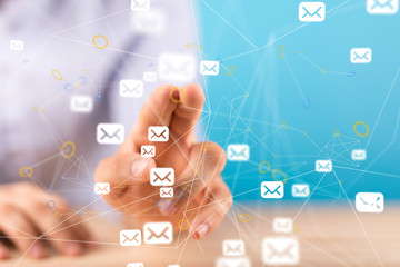 mail communication support contact concept service