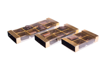 Kit easy pack per dolci con alveolo oro, rotolo trasparente e coperchio