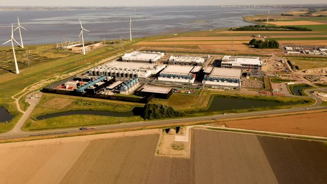 Google Data Center on the Eemshaven in the Netherlands