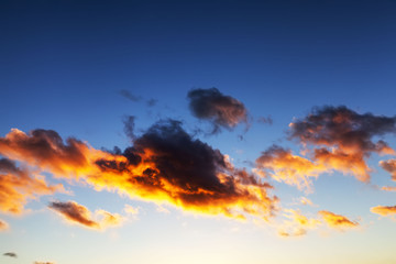 majestic and gloomy clouds